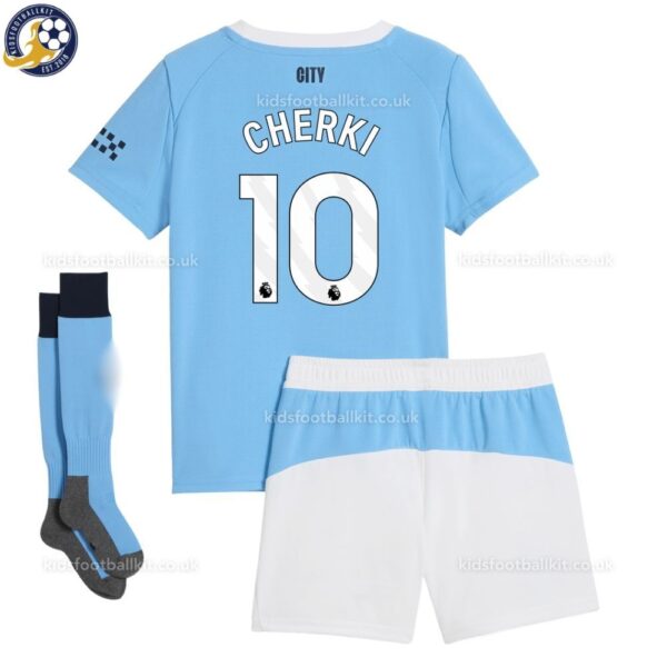 Manchester City Home Kids Football Kit 2025_26 – CHERKI 10 (With Socks)-backview-b