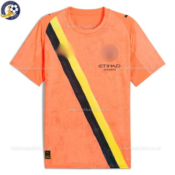 Manchester City KidSuper Men Football Shirt 202526 – Orange-frontview-b