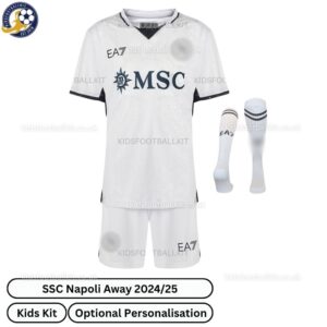 SSC Napoli Away Kids Football Kit 2024_25 (With Socks)-front view-b