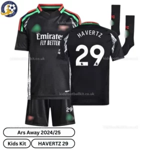 Arsen^_^aI Away Kids Football Kit 2024/25 – HAVERTZ 29 (With Socks) - blur