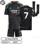 Arsen^_^aI Away Kids Football Kit 2024/25 – SAKA 7 (With Socks) - blur