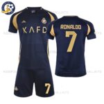 Al Nassr RONALDO 7 Away Football Kit for Men and Kids 2024/25 Printed (No Socks)