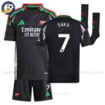 Arsenal SAKA 7 Away Kids Football Kit 2024/25 (With Socks)