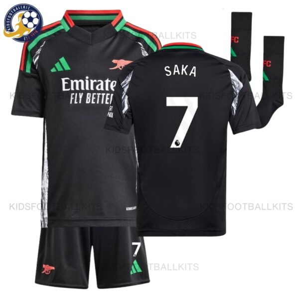 Arsenal SAKA 7 Away Kids Football Kit 2024/25