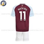 Aston Villa WATKINS 11 Home Kids Football Kit 2024/25