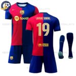 Barcelona LAMINE YAMAL 19 Home Football Kit 2024/25 (With Socks)