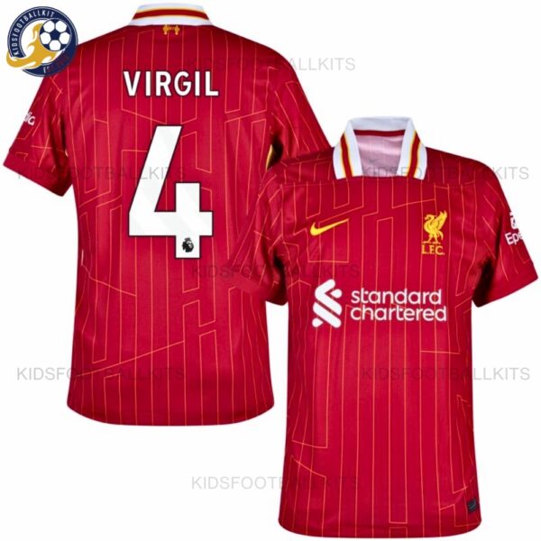 Liverpool VIRGIL 4 Home Men Football Shirt 24/25