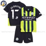 Manchester City DE BRUYNE 17 Away Kids Football Kit 2024/25 (No Socks)