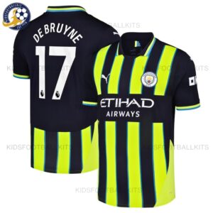 Man City DE BRUYNE 17 Away Men Football Shirt 24/25