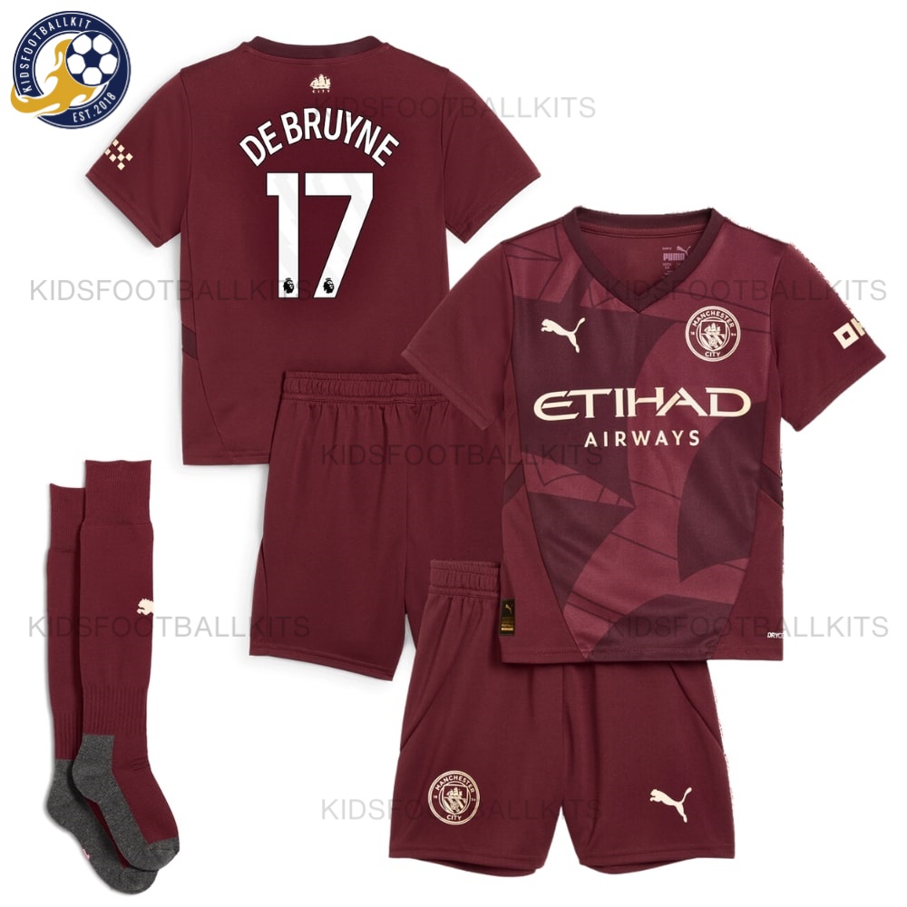 Manchester City DE BRUYNE 17 Third Kids Kit 2024/25