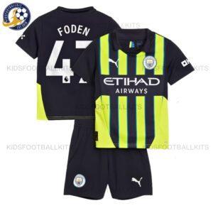 Manchester City FODEN 47 Away Kids Kit 2024/25