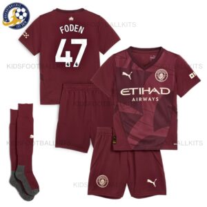 Manchester City FODEN 47 Third Kids Kit 2024/25