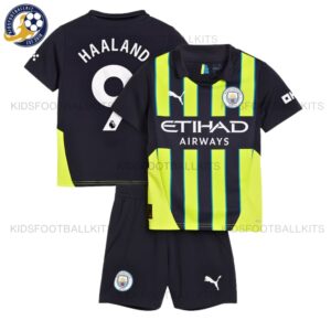 Manchester City HAALAND 9 Away Kids Kit 2024/25