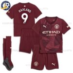 Manchester City HAALAND 9 Third Kids Football Kit 2024/25 (With Socks)