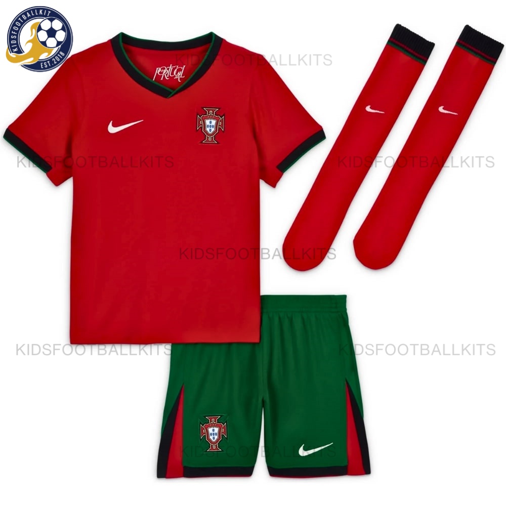 Portugal Home Kids Football Kit 2024