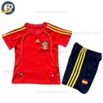 Retro Spain Home Kids Football Kit 2008 (No Socks)