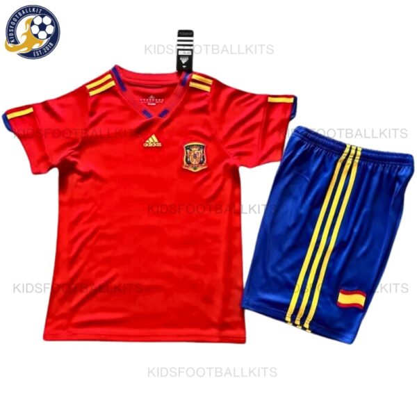 Retro Spain Home Kids Football Kit 2010