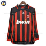 Retro AC Milan Home Men Football Shirt 2006/07 Long Sleeve