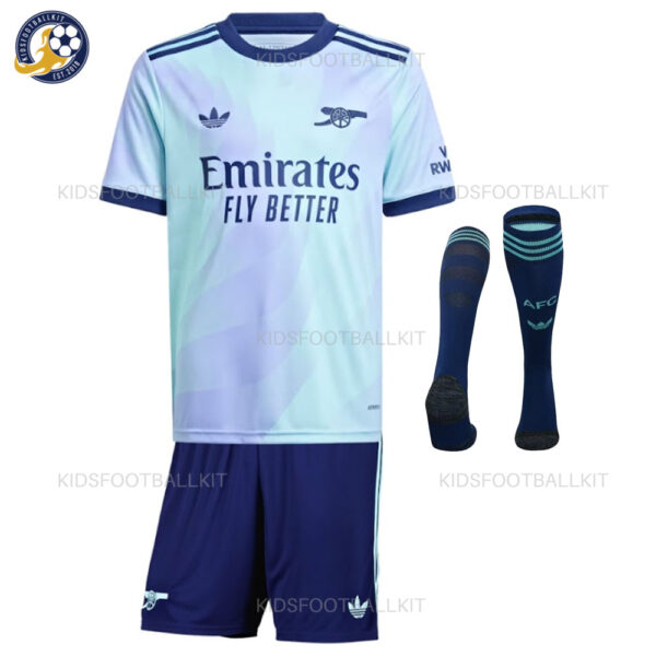 Arsenal Third Kids Football Kit 2024/25