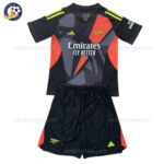 Arsenal Black Goalkeeper Kids Football Kit 2024/25 (No Socks)