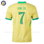 Brazil Home Men Football Shirt 2024 VINI JR. 7