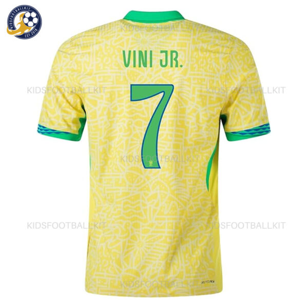 Brazil Home Men Football Shirt 2024 VINI JR. 7