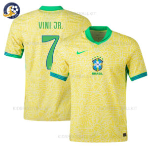 Brazil Home Men Football Shirt 2024 VINI JR. 7