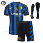 Inter Milan Home Kids Football Kit 2024/25 (With Socks)