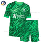 Liverpool Green Goalkeeper Kids Football Kit 2024/25