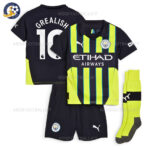 Manchester City GREALISH 10 Away Kids Football Kit 2024/25 (With Socks)