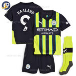 Manchester City HAALAND 9 Away Kids Football Kit 2024/25 (With Socks)