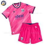 West Bromwich Pink Away Kids Football Kit 2024/25 (No Socks)