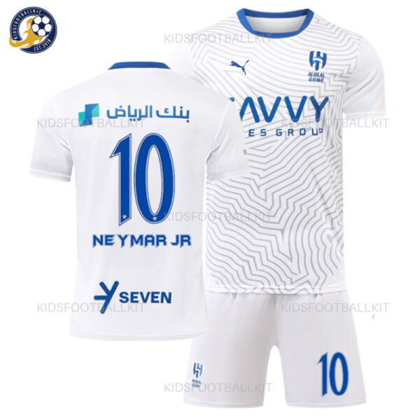 Al Hilal Away Kids Football Kit 2024/25 NEYMAR jR 10 Printed