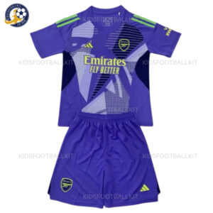 Arsenal Purple Goalkeeper Kids Kit 2024/25