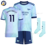 Arsenal MARTINELLI 11 Third Kids Football Kit 2024/25 (WIth Socks)