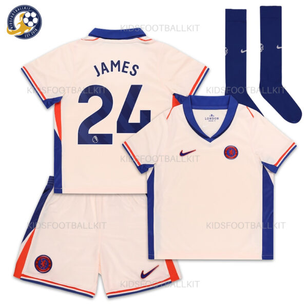 Chelsea Away Kids Kit 2024/25 JAMES 24