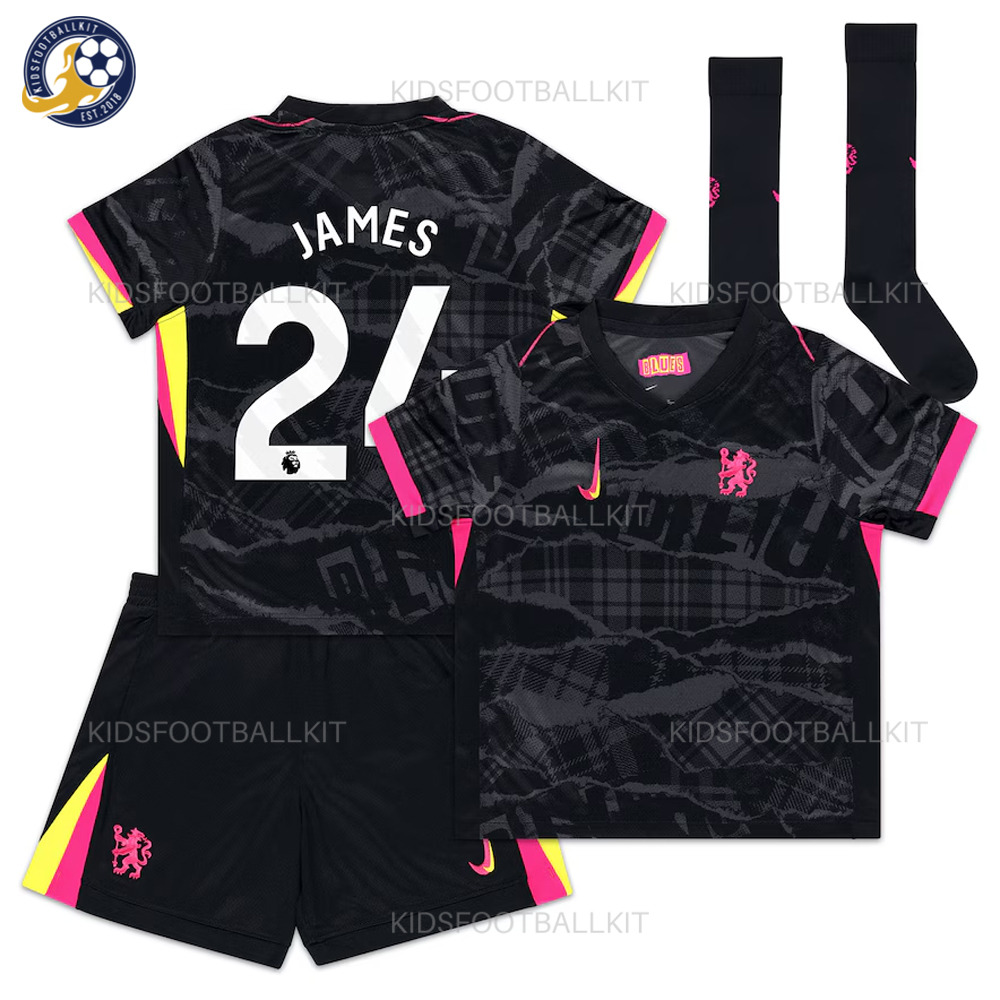 Chelsea Third Kids Kit 2024/25 JAMES 24