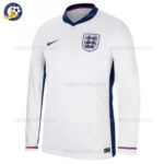 England Home Men Football Shirt 2024 Long Sleeve