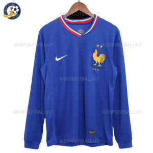 France Home Men Football Shirt 2024 Long Sleeve