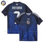 Japan Home Y-3 Men Football Shirt 2024/25 MITOMA 7 Printed