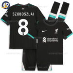 Liverpool Szoboszlai 8 Away Kids Football Kit 2024/25 (WIth Socks)