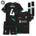 Liverpool VIRGIL 4 Away Kids Football Kit 2024/25