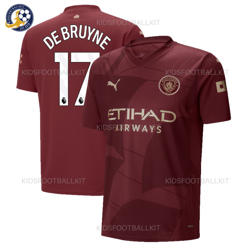 Man City DE BRUYNE 17 Third Men Football Shirt 24/25