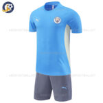 Manchester City Blue Training Kids Football Kit 2024/25 (No Socks)