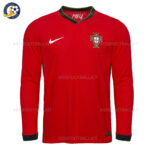 Portugal Home Men Football Shirt 2024 Long Sleeve