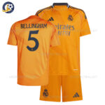 Real Madrid Away Kids Football Kit 2024/25 BELLINGHAM 5 Printed