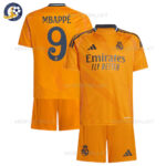 Real Madrid Away Kids Football Kit 2024/25 MBAPPÉ 9 Printed