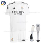 Real Madrid Home Adult Fooatball Kit 2024/25 (With Socks)