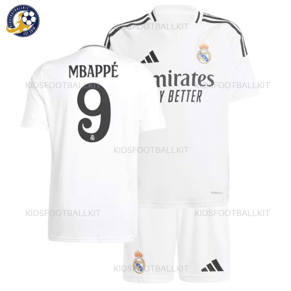 Real Madrid Home Kids Kit 2024/25 MBAPPÉ 9