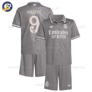 Real Madrid Third Kids Kit 2024/25 MBAPPÉ 9